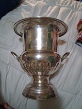 Silver Plate Ice Bucket | Vintage Champagne and Wine Chiller | Double Handles
