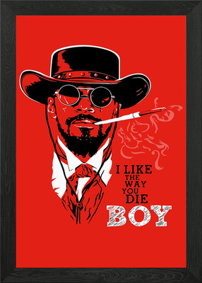 Django Film gerahmtes Wandbild Poster Leinwanddruck Bild
