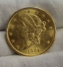 1904 US $20 Liberty Double Eagle Gold Piece Nice Unc