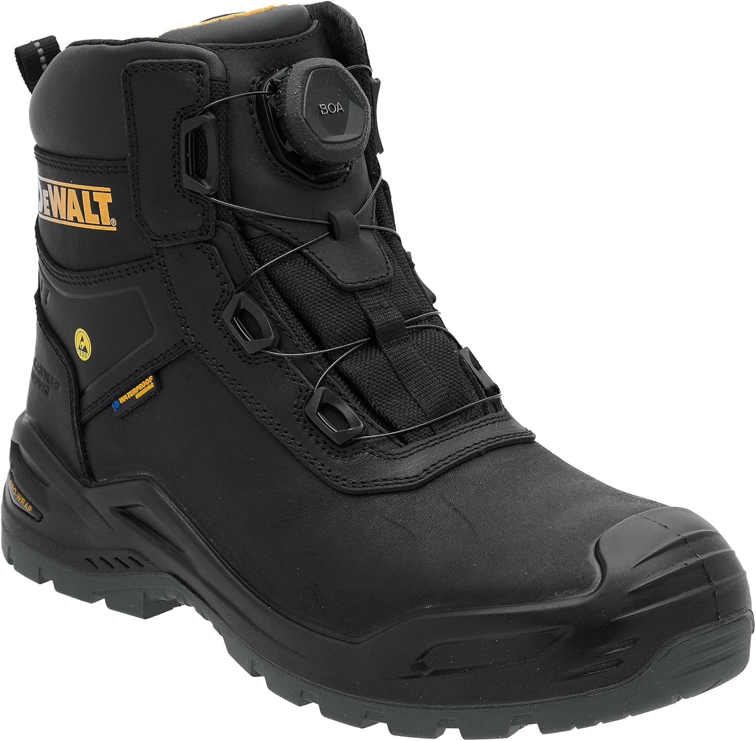 DeWalt Lander BOA Waterproof Nubuck Leather Safety Work Boots, Black – Size 10 - Image 6