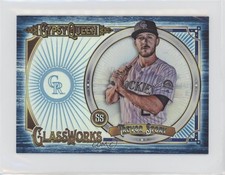 2018 Topps Gypsy Queen Glassworks Box Topper Indigo 78/150 Trevor Story 0gx4