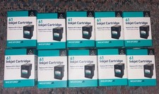 10 Pack Wexford Black Ink Cartridge HP 61, New In Box Free Shipping