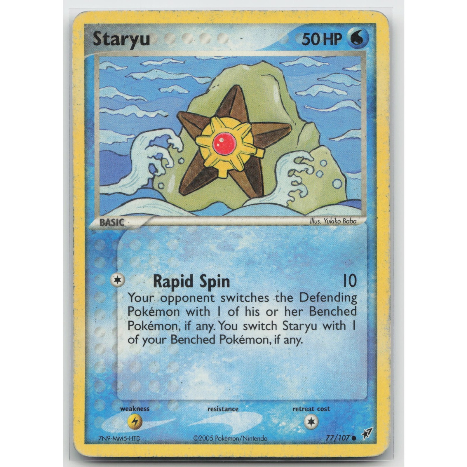 Staryu Deoxys 77/107 Common HP Pokemon
