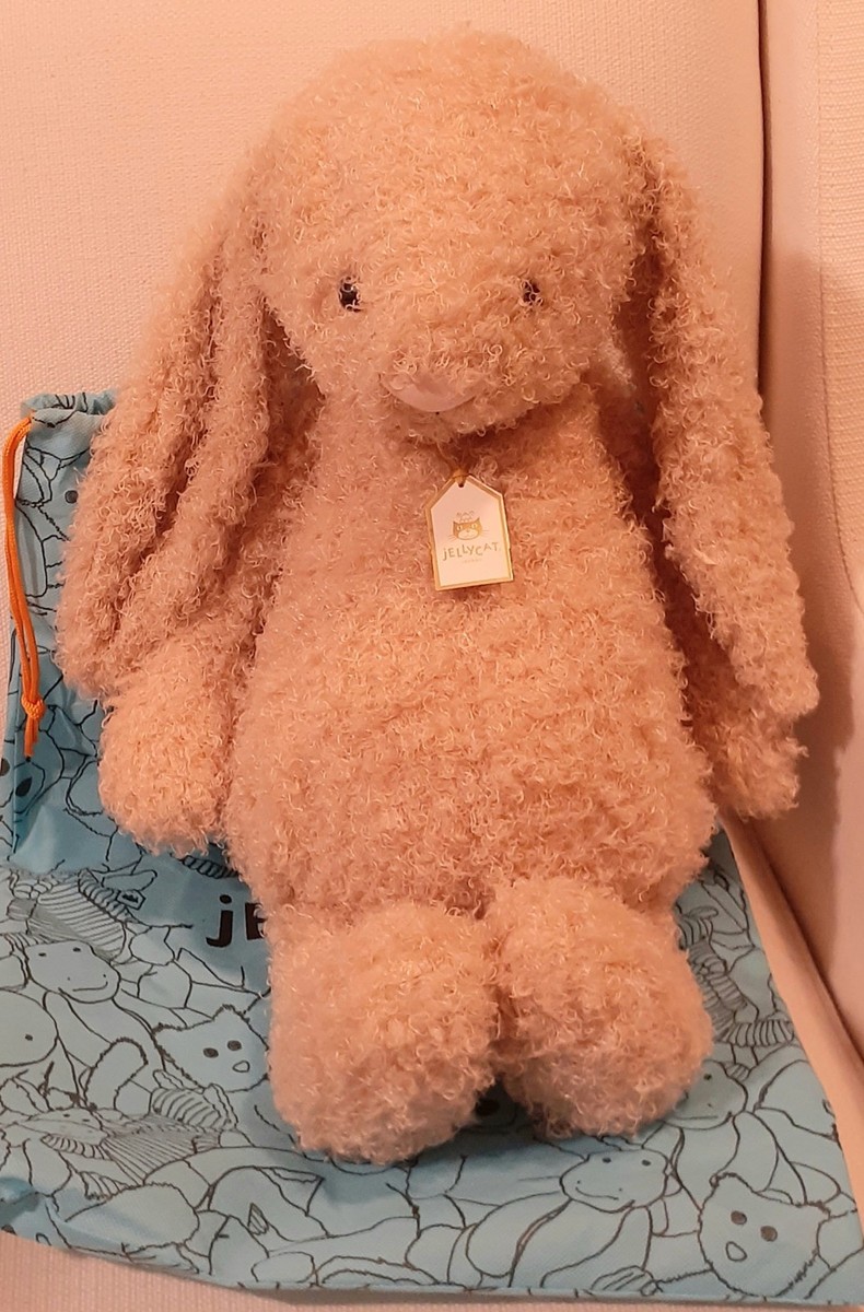 ジェリーキャット Bashful Luxe Bunny Curly Huge Jellycat HUGE Bashful Luxe Bunny Curly BNWT - Retired & Rare - 100