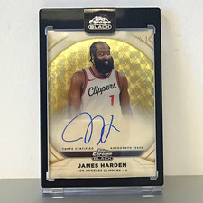 Marketplace image: Topps Chrome Black Basketball 2025-26 James Harden SUPERFRACTOR Ivory Auto 1/1