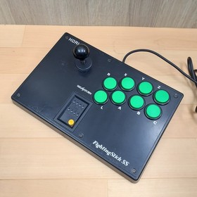 Sega Saturn Japanese Console with 2 Arcade Stick 2 controllers & 3 Games tested