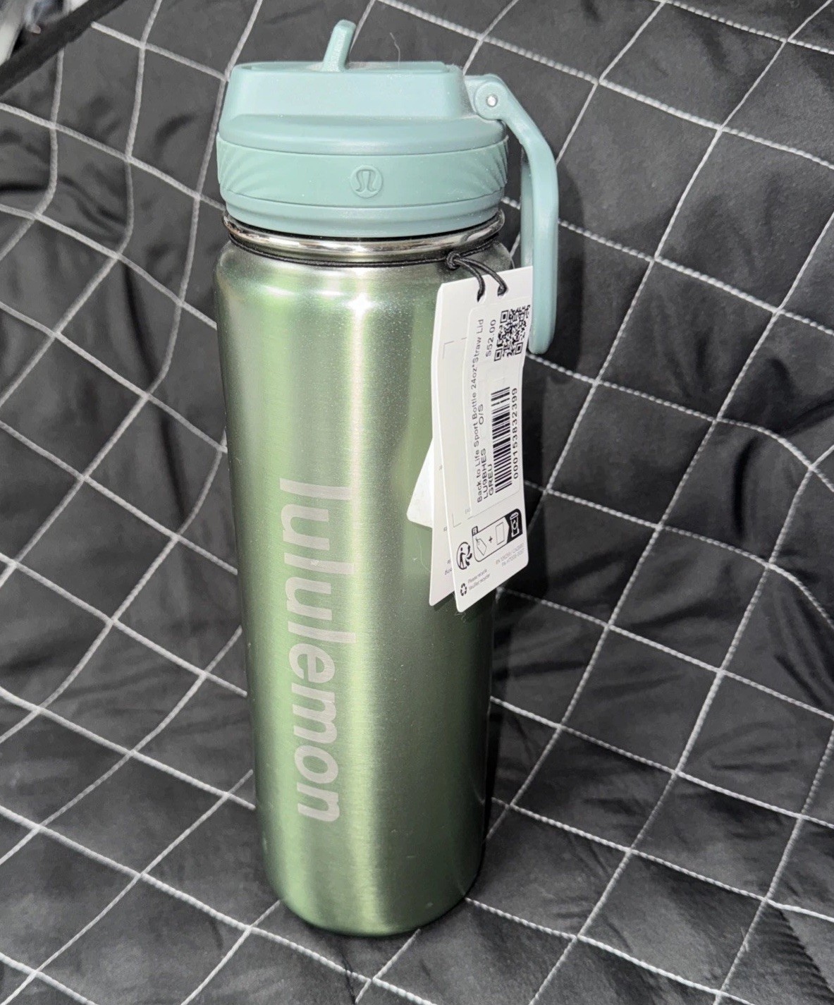 Back To Life Sport 24oz Straw Green Ombre Stainless Steel Nw