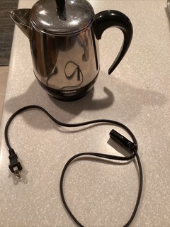 Farberware 4 Cup Electric Coffee Percolator FCP240 Stainless Steel Automatic