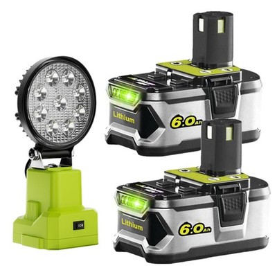 Schnurlose LED-Arbeitsleuchte für Ryobi 18V Akku Handscheinwerfer / Ladegerät DE