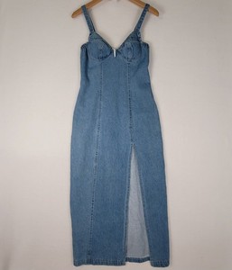 knee length dresses for ladies Talissa A-Line Maxi Denim Dress Blue main image 0