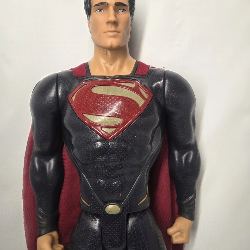 Large 31" Superman Action Figure Red Cape Jakks Pacific 0743NT 01 DC Comics  - Image 3 of 4