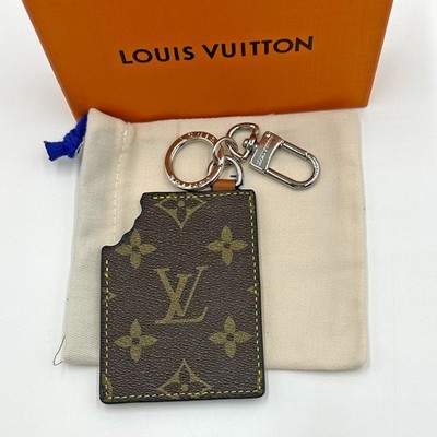 Louis Vuitton Chocolate Bar Key Holder / Bag Charm Keychain LV Monogram