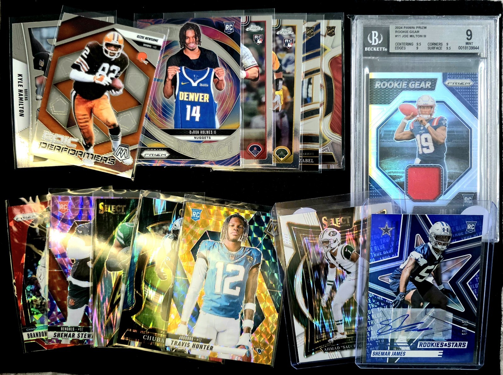 Football Mystery Pack 3 Guaranteed Hits - Auto PSA 10 BGS 9 Relic #  - 15 Cards view 8