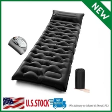 Camping Sleeping Pad,Extra Thick 6" Inflatable Camp Mattress with Foot Pump and