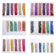 6 Colors Crushed Glass Stones Nail Art UV Crystal Epoxy Resin Jewelry Making