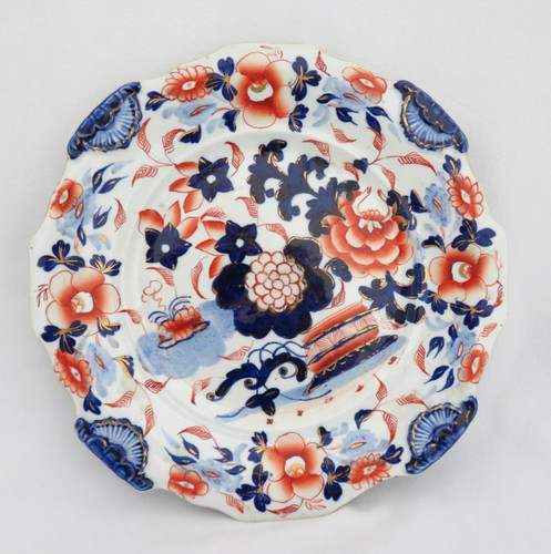 Antique C. 1820 Mason's England IMARI Gaudy Welsh Ironstone Pottery Plate 9 1/4"