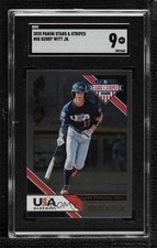 2020 Panini USA Baseball Stars & Stripes Longevity Bobby Witt Jr SGC 9 MINT 1ef4