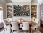 NEW ABSTRACT ART ON CANVAS Original Acrylic Painting BRIGHT SIGNED 65x42