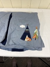 Baby Born CribSkirt Dust Ruffle Fox Tent Teepee Tree Forest Boy