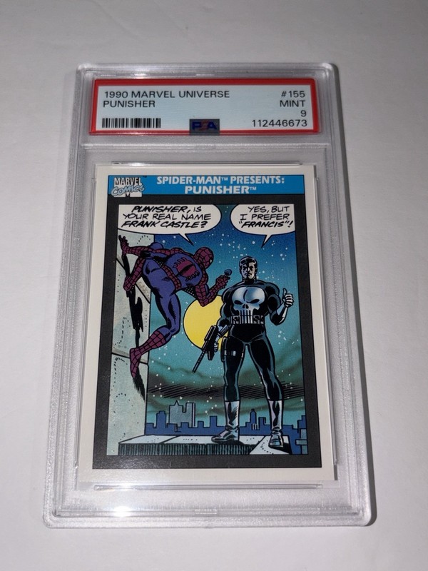 1990 Impel Marvel Universe Punisher #155 PSA 9