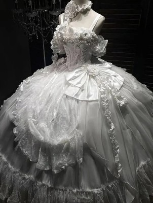 Victorian Lolita Prom Dresses Lace 3D Flower Bow Cute Graduation Prom Birthday | eBay Victorian Lolita Prom Dresses Lace 3D Flower Bow Cute Graduation Prom Birthday | eBay
