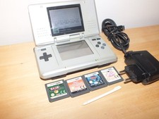 Console de Jeux Portable: Nintendo DS Tank Fat Grise + 4 Jeux