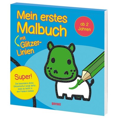 Mein erstes Malbuch mit Glitzer - Nilpferd: Nilpferd garant Verlag GmbH