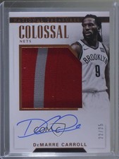 2017-18 National Treasures Colossal Jersey Bronze 22/25 DeMarre Carroll Auto 1u6