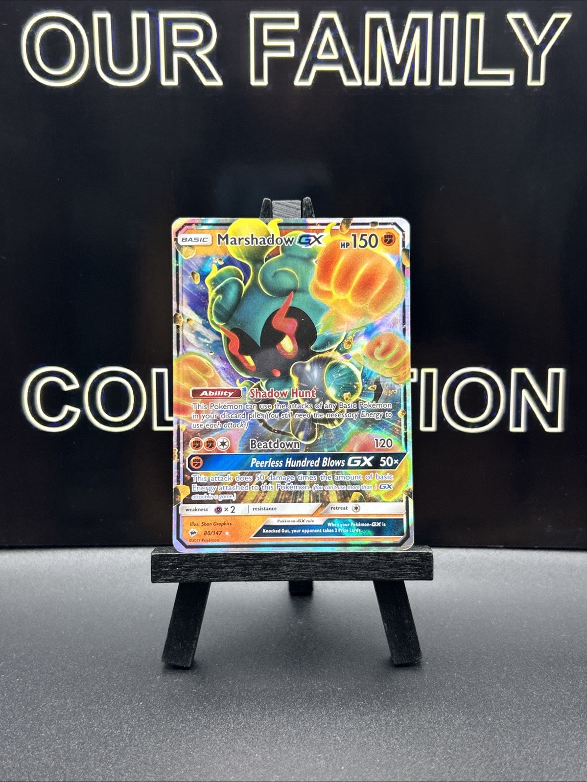 Marshadow GX 80/147 - Burning Shadows - Ultra Art Pokemon Card
