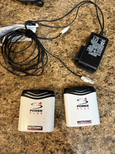Two (2) Hotronic S4 Power Plus Battery Packs with Dual Charger - Works Good!