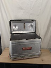 Vintage Knapp Monarch St. Louis Therm-a-Chest original can opener shelf Cooler