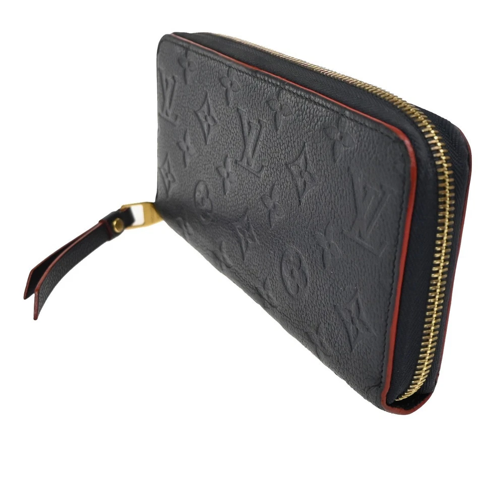 LOUIS VUITTON Portafoglio Lungo Zippy Monogram Empreinte Pelle Blu M62121 34TA294 - Immagine 2 di 4