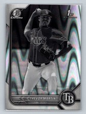 2022 Bowman Draft #BDC-184 Trevor Martin Chrome Black & White RayWave Refractor