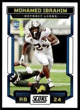 2023 Score Mohamed Ibrahim Rookie Detroit Lions #328