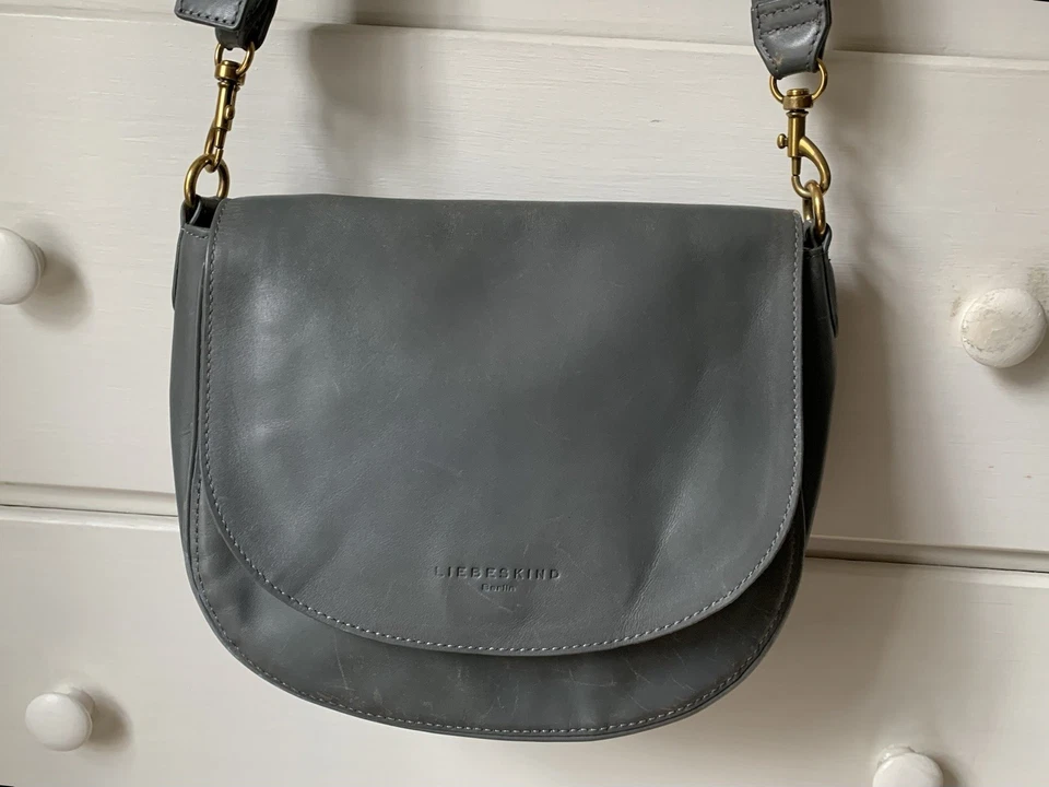 Liebeskind Berlin灰色皮革斜挎包单肩包 — 第 2/4 张图片