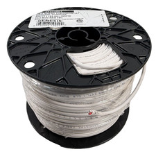 (500') Genesis 47104801 18/2 Solid Thermostat General Purpose Wire White NEW