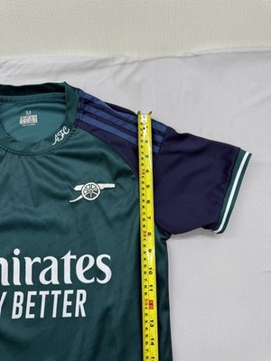 Adidas Arsenal 2024/25 Away Jersey M Teal/Navy Heat.Rdy Slim | eBay