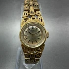 Seiko Watch Women 16mm Silver Dial Gold Tone Manual Round 11-0549 Runs Vintage
