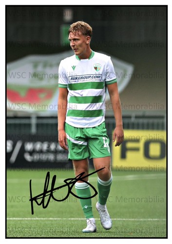 11607. Harvey Godsmark-Ford Signed Pictures (A4 Prints) Leicester The New Saints