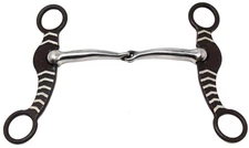 Sweet Iron 5 1/8" Snaffle Mouth Stock Horse Bit 6" Cheeks 3561