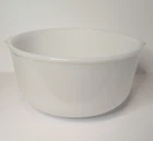 Vintage GLASBAKE Large White Milk Glass Mixing Bowl Made for SUNBEAM 19CJ