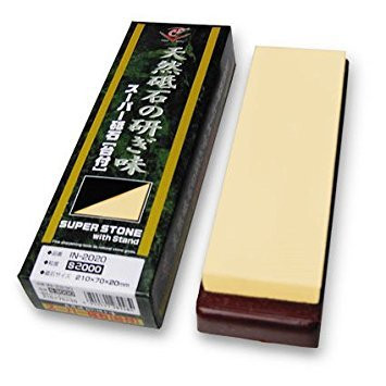 Naniwa Supermarket whetstone with stand 210×70×10mm S2000 IN... Ships from Japan