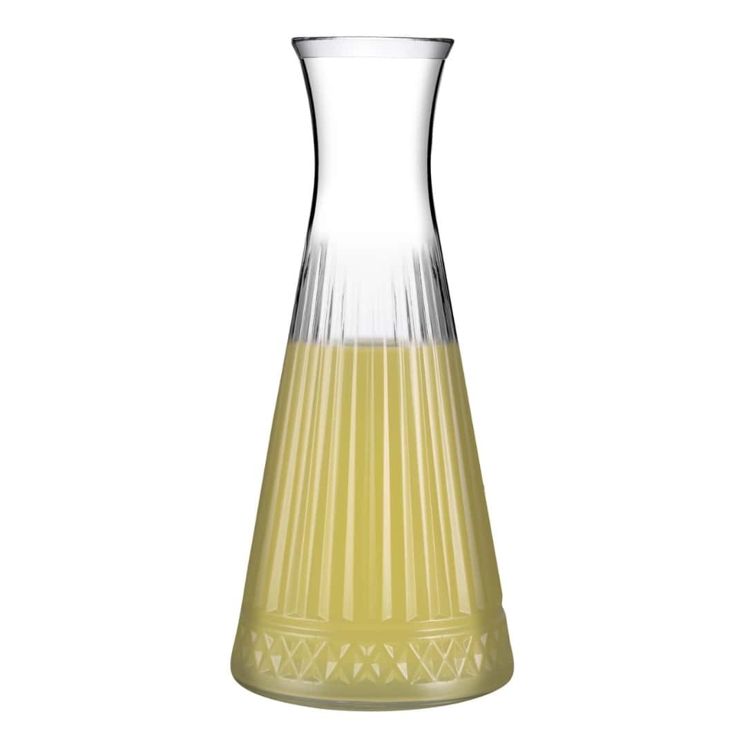 Pasabahce Elysia Glass Decanter 1lt Art Deco Carafe for Wine Restaurant