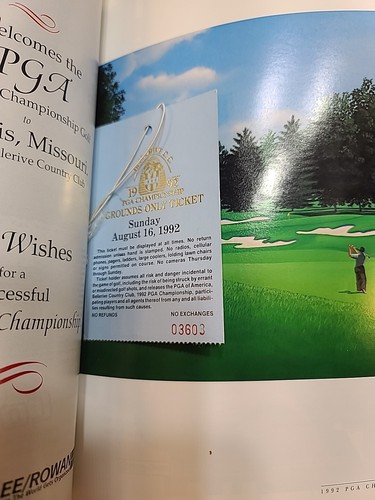 1992 74th PGA CHAMPIONSHIP PROGRAM GOLF Bellerive CC St. Louis MO - Picture 6 of 13