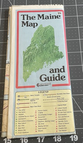 The Maine Map And Guide, Vintage 1985 - 第 1/12 張圖片