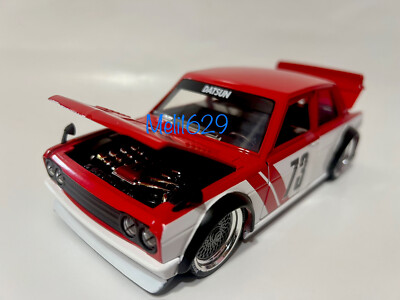 Jada 1/24 JDM tuners 1973 Datsun 510-Widebody (Red/White) | eBay