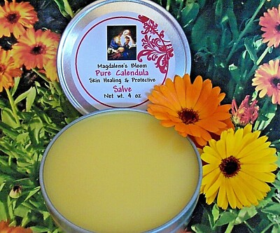 Magdalene's Bloom Calendula Salve Pure Unscented 4 oz Eczema, Anti-inflammatory