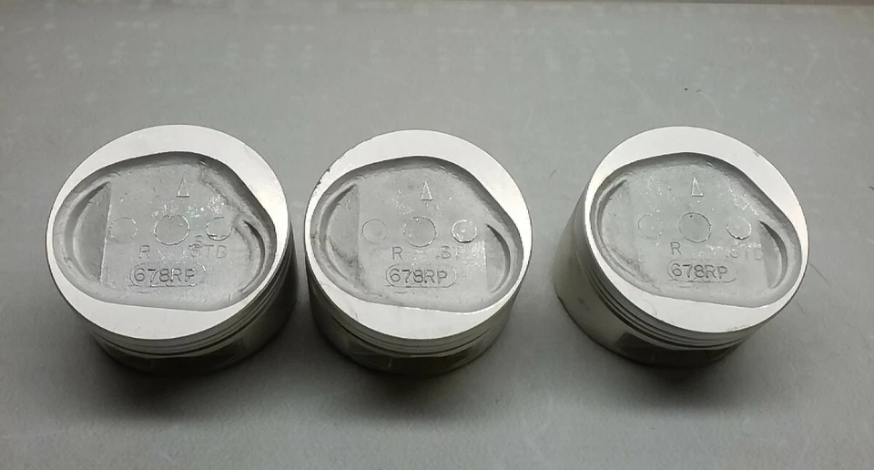 Pistones Esterlina 678RP Federal Mogul Cantidad 3 Pistones Hechos en EE. UU. Foto 4 de 4