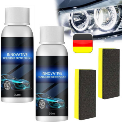 30ml INNOVATIVE Reparatur Flüssigkeit für Auto Scheinwerfer Reiniger Polieren