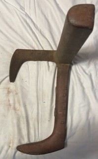 Dragon No 3 Cast Iron Cobbler Double Shoe Last Stand Repair Anvil Form USA VTG